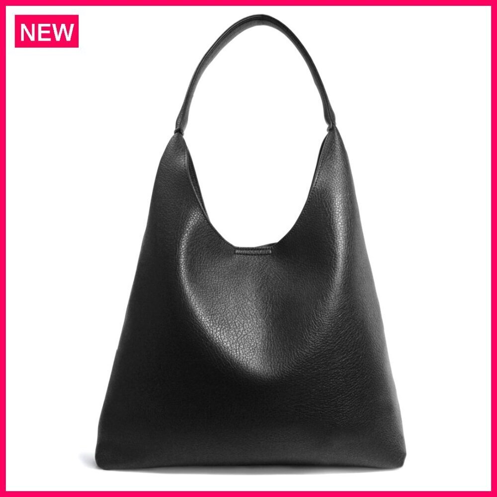 Soft Vegan Leather Hobo Shoulder Bag Tote Purse Slouchy Handbag